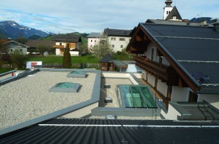 Dacheindeckung mit Aluminium Dachplatten